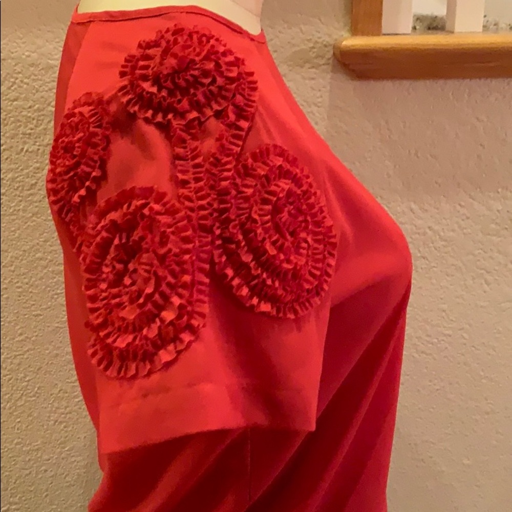ZARA basic red blouse - Picture 3 of 7